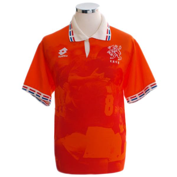 Holland home retro soccer jersey maillot match men's 1st sportwear football shirt 1996